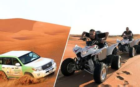 Dubaj: Pustynne safari, quady, przejażdżka na wielbłądzie i sandboarding