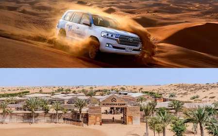 Dubaj: Safari Premium, Przejażdżka na wielbłądzie & Al Khayma Camp 3-Bufety