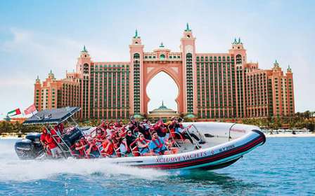 Wycieczka łodzią motorową po Dubaju: Marina, Atlantis, Palma i Burj Al Arab