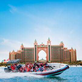 Wycieczka łodzią motorową po Dubaju: Marina, Atlantis, Palma i Burj Al Arab