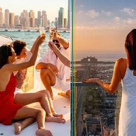 Dubaj: Bilet na The View At The Palm i 1,5 popołudniowego rejsu jachtem