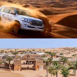 Dubaj: Safari Premium, Przejażdżka na wielbłądzie & Al Khayma Camp 3-Bufety
