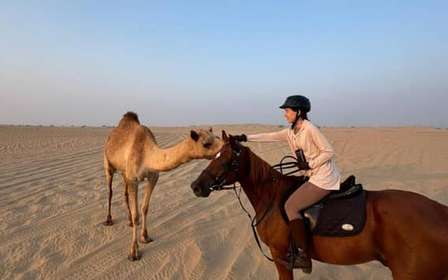 Dubaj: Godzinna jazda konna w klubie jeździeckim M11