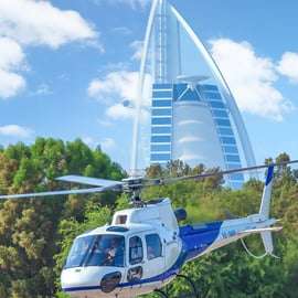 Dubaj: 22-minutowy lot helikopterem