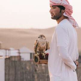Dubaj: Balon na ogrzane powietrze z opcjami przejażdżki na wielbłądzie, quadem i konno