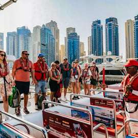 Wycieczka łodzią motorową po Dubaju: Marina, Atlantis, Palma i Burj Al Arab