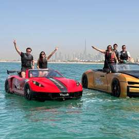 Dubaj: 30-minutowa wycieczka samochodem odrzutowym przez Burj Al Arab z lodami