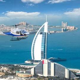 Dubaj: 12-minutowe zwiedzanie najważniejszych atrakcji miasta z lotu helikopterem