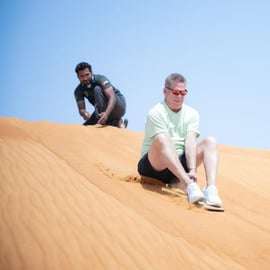 Dubaj: Safari Dune Buggy i przejażdżka na wielbłądzie z transportem