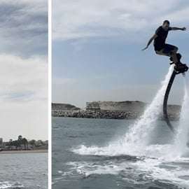 Dubaj: 30minutový let na flyboardu s výhledem na Burdž Al Arab