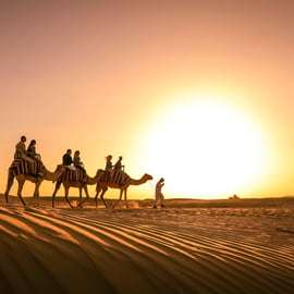 Dubaj: przejażdżka na wielbłądach i koniach, obóz Al Khayma, obserwacja gwiazd i grill
