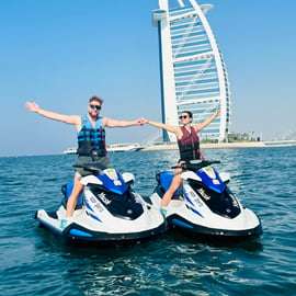 Dubaj: Wycieczka na nartach wodnych po Burj Al Arab ze zdjęciami