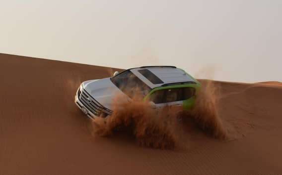 Dubaj: safari po czerwonych wydmach, przejażdżka na wielbłądach, sandboarding i kolacja