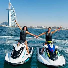 Dubaj: Wycieczka na nartach wodnych po Burj Al Arab ze zdjęciami