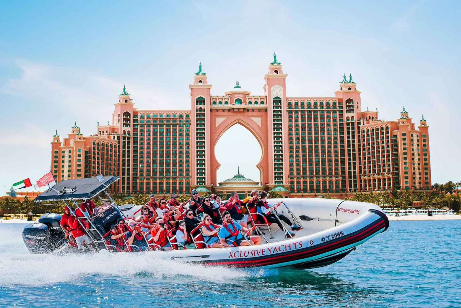 Wycieczka łodzią motorową po Dubaju: Marina, Atlantis, Palma i Burj Al Arab
