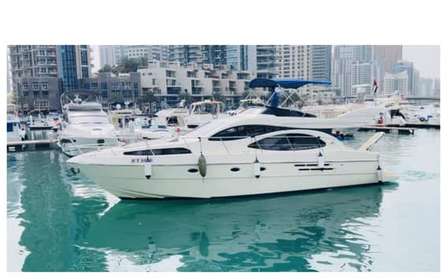 Luksusowy jacht 50 stóp w Dubai Marina ze śniadaniem lub grillem