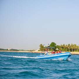 Dubaj 1,5-godzinna wycieczka łodzią motorową Marina, Atlantis, Burj Al Arab