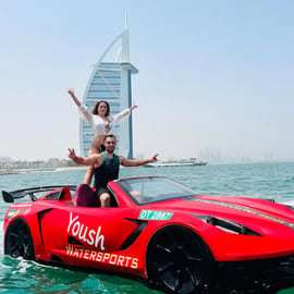 Dubaj: 30-minutowa wycieczka samochodem odrzutowym przez Burj Al Arab z lodami