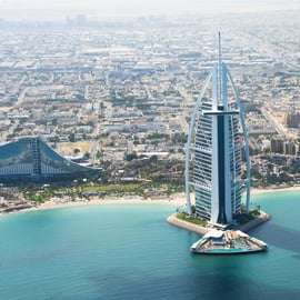 Dubaj: 12-minutowe zwiedzanie najważniejszych atrakcji miasta z lotu helikopterem