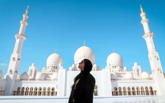 Z Dubaju: Abu Dhabi Sheikh Zayed Mosque Wycieczka z przewodnikiem