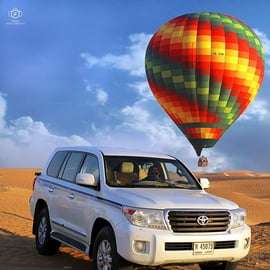 Dubaj: lot balonem z transportem i przekąskami