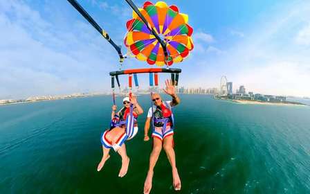 Dubaj: Paragliding s výhledem na Palm Jumeirah a JBR