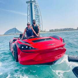 DUBAJ: TOP JETCAR S VÝHLEDEM NA BURJ AL ARAB S FOTOGRAFIEMI A VIDEI
