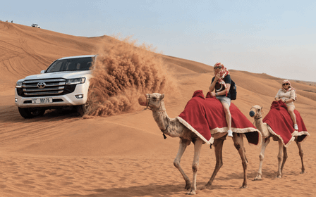 Dubaj: wieczorne safari na pustyni z kolacją w formie bufetu