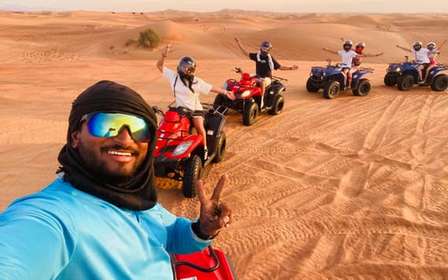Dubaj: Safari na quadach, wielbłądy i kolacja BBQ w Al Khayma Camp