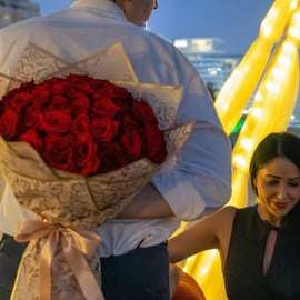 Dubaj: Romantická večeře na pláži pro dva s výhledem na panoráma