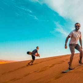 Dubaj: Safari na quadach, wielbłądy i kolacja BBQ w Al Khayma Camp