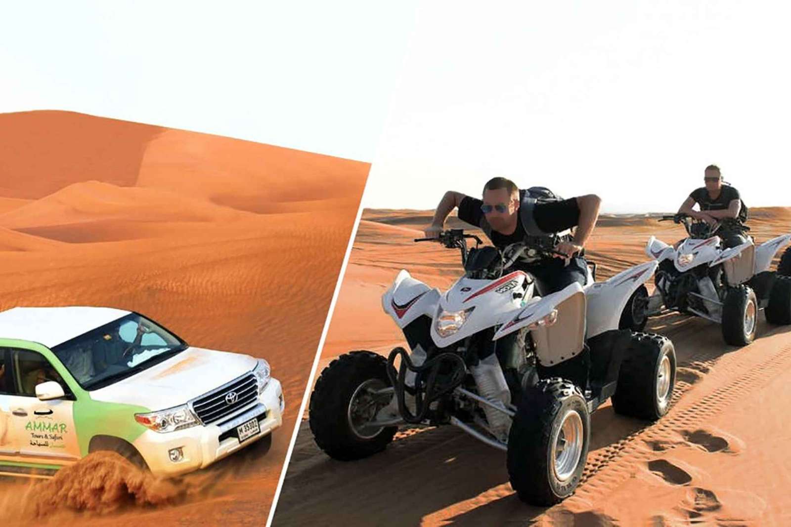 Dubaj: Pustynne safari, quady, przejażdżka na wielbłądzie i sandboarding