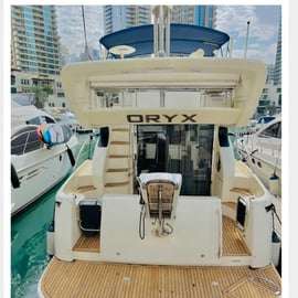 Luksusowy jacht 50 stóp w Dubai Marina ze śniadaniem lub grillem
