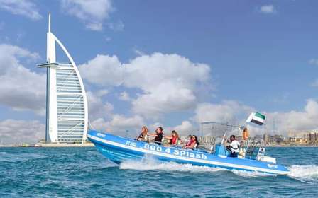 Dubaj 1,5-godzinna wycieczka łodzią motorową Marina, Atlantis, Burj Al Arab