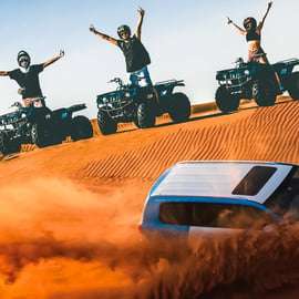 Dubaj: Safari na pustyni, quady, przejażdżka na wielbłądzie i obóz Al Khayma