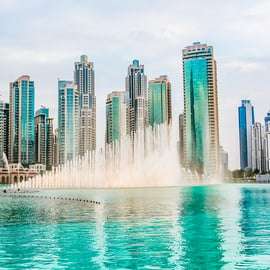 Dubaj: Pokaz fontanny Burdż Chalifa i przejażdżka po jeziorze Burdż