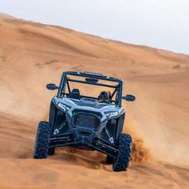Dubaj: Safari Dune Buggy i przejażdżka na wielbłądzie z transportem